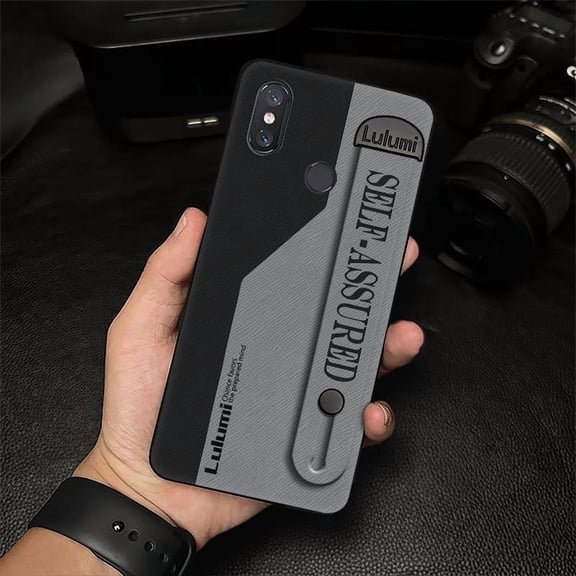 LYM-Phone Case For Xiaomi Mi 8, Fashion Design Kickstand Back Cover Phone Holder Simple Shockproof Soft case Wristband Anti-knock Commerce Protective Dirt-resistant Silicone Nature