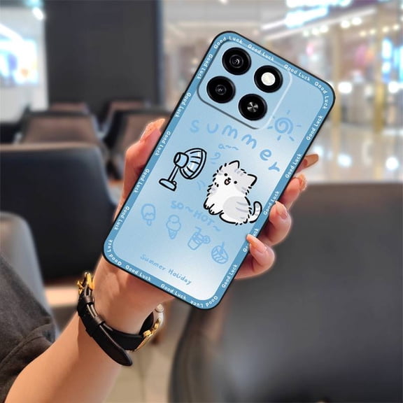 LYM-Phone Case For ZTE Blade A35/A55, Anti-knock Full wrap Silicone Waterproof Phone Pouch Soft case Fashion Design Durable Protective Back Cover Cartoon Shockproof TPU Cute Anti-dust
