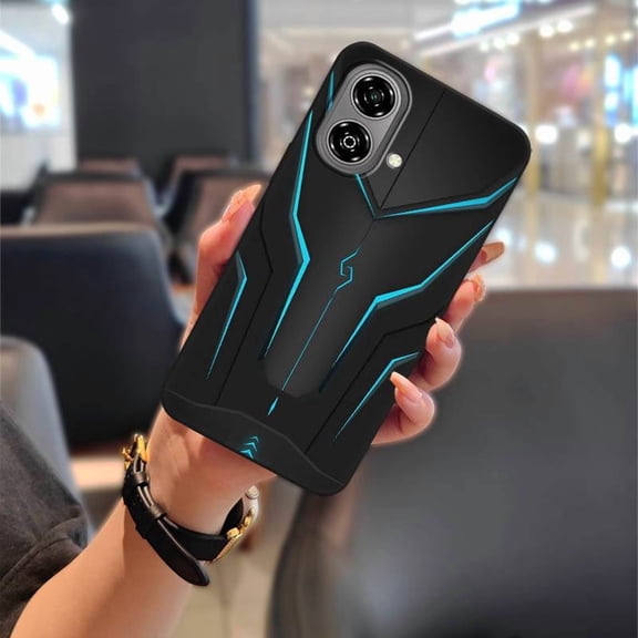 LYM-Phone Case For ZTE Blade A36E, Durable Mecha Anti-dust Soft case Anti-knock Phone Pouch Fashion Design Silicone Protective Back Cover Waterproof TPU Full wrap Shockproof
