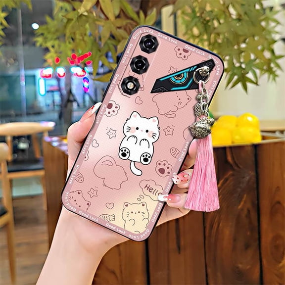 LYM-Phone Case For ZTE Nubia Neo5 5G, Protective Silicone Fashion Design TPU Full wrap Phone Pouch Dirt-resistant Bell Soft case Tassel Shockproof Graffiti Durable Anti-dust Cartoon Cute