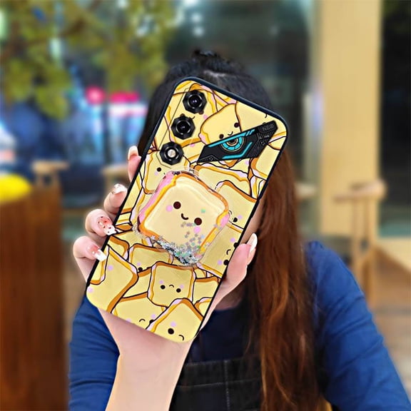 LYM-Phone Case For ZTE Nubia Neo5 5G, Skin feel silicone Simplicity Anti-knock protective Back Cover Phone lens protection Soft Case Cute TPU Quicksand Waterproof Cartoon Fashion Design