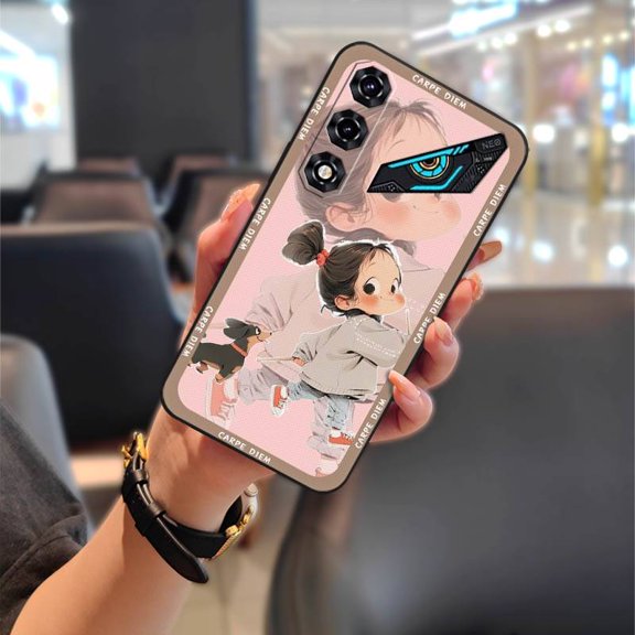 LYM-Phone Case For ZTE Nubia Neo5 5G, Waterproof TPU Back Cover Soft case Silicone Dirt-resistant Cartoon Graffiti Shockproof Protective Anti-knock Anti-dust Full wrap Durable Cute