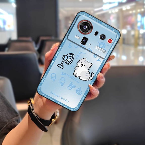 LYM-Phone Case For ZTE Nubia Z80 Ultra/Z2577, Back Cover Dirt-resistant Phone Pouch Protective TPU Shockproof Waterproof Cute Anti-dust Soft case Durable Silicone Fashion Design Graffiti