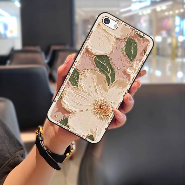 LYM-Phone Case For iphone 5/5S/SE/ip5/ip5S/ipSE, Cute Dirt-resistant  Waterproof Silicone Back Cover oil painting Shockproof Phone Pouch Soft case  Graffiti Fashion Design Anti-knock TPU - Walmart.com