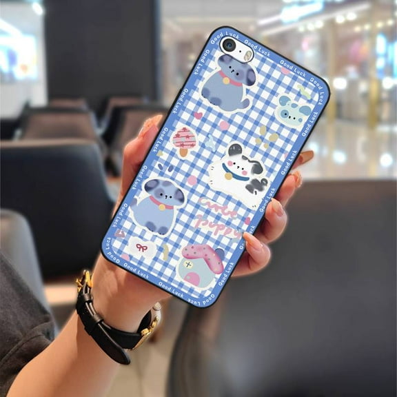 LYM-Phone Case For iphone 5/5S/SE/ip5/ip5S/ipSE, Durable Cartoon Cute Silicone Shockproof Anti-knock Graffiti Animals TPU Waterproof Soft case Full wrap Dirt-resistant Protective