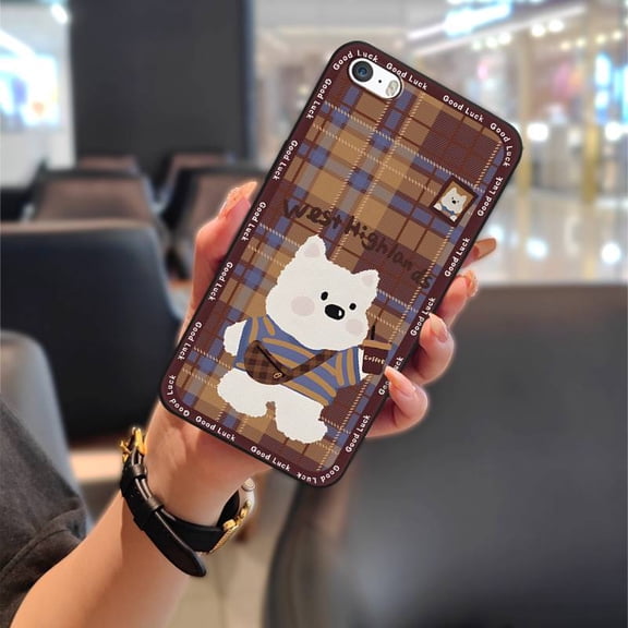 LYM-Phone Case For iphone 5/5S/SE/ip5/ip5S/ipSE, TPU Anti-dust Graffiti Soft case Fashion Design Dirt-resistant Durable Protective Phone Pouch Full wrap Cute Cartoon Shockproof Silicone