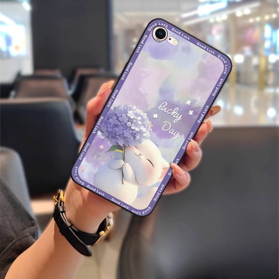 LYM-Phone Case For iphone 7/8/SE 2020/2022/SE2/SE3/ip7/ip8, Anti-knock Durable Full wrap Silicone Fashion Design Back Cover Cute Protective Cartoon Animals Soft case Shockproof Anti-dust