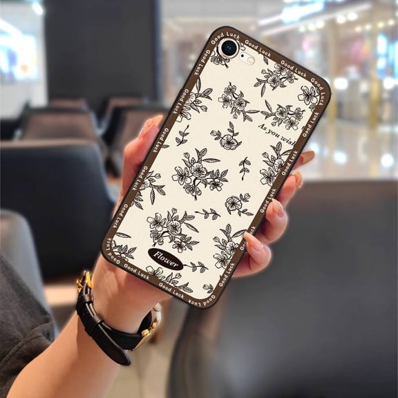 LYM-Phone Case For iphone 7/8/SE 2020/2022/SE2/SE3/ip7/ip8, oil painting Durable Waterproof Soft case Dirt-resistant Cute Shockproof Graffiti Protective Full wrap Anti-dust Silicone TPU