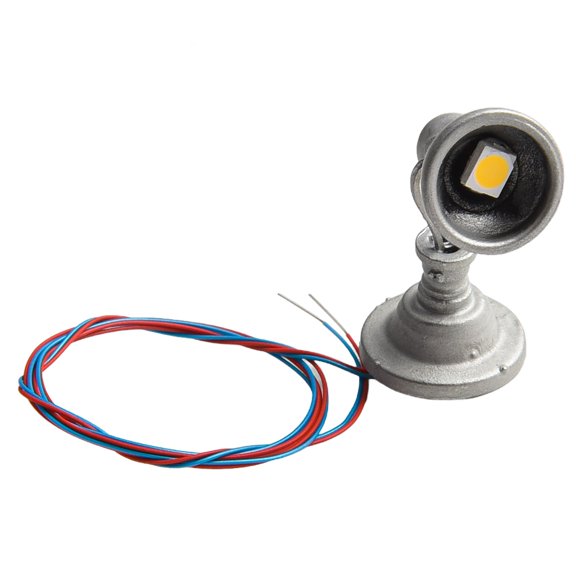 LYM20 5pcs Model Railway 1:87 Lamp Spotlight Flood Lights HO Scale Warm LEDs Warm White Smile Home
