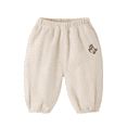thumbnail image 1 of LYMAYTER 0-6Y Infant Baby Jogger Pants Boys Girls Lightweight Elastic Cuffed Sweatpants for Spring Fall Daily Wear, 1 of 8