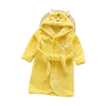 thumbnail image 1 of LYMAYTER 1-12Y Girls Boys Kids Hooded Bathrobe Toddler Winter Flannel Animal Print Cozy for Robe Pajamas, 1 of 7