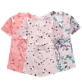 thumbnail image 1 of LYMAYTER 1-7Y Toddler Girls Silky Satin Kimono Robes Kids Baby Floral Short Bathrobes for Wedding Birthday Party Spa, 1 of 10