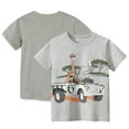 thumbnail image 1 of LYMAYTER 1-8Y Toddler Kids Baby Summer Cotton Tee Shirt for Boys Cartoon Short Sleeve Tees Shirts 100% Organic Cotton T-Shirt, 1 of 10