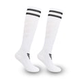 thumbnail image 1 of LYMAYTER 1 Pairs Soccer Socks for Women Stripe Knee High Sports Socks Breathable Compression Socks S-L, 1 of 7