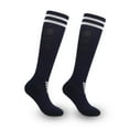 thumbnail image 1 of LYMAYTER 1 Pairs Soccer Socks for Women Stripe Knee High Sports Socks Breathable Compression Socks S-L, 1 of 7