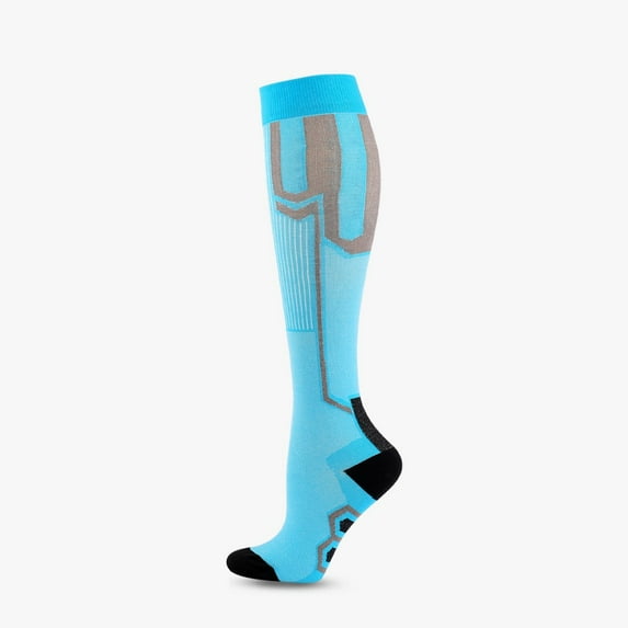 LYMAYTER 1 pairs Compression Socks for Men Women Graduated Support Recovery Running Travel S-XL