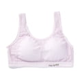 thumbnail image 1 of LYMAYTER 12-15Y Kids Seamless Training Bras Girls Soft Cotton Breathable Mesh Bra Racerback Fixed Pads‌, 1 of 8