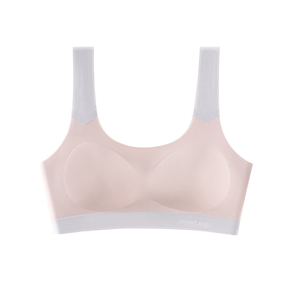 LYMAYTER Girls Training Bras Teen Breathable Pads Sports Bras Comfortable for 12-15Y Active Teens
