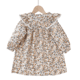 thumbnail image 1 of LYMAYTER 2-7Y Girls Floral Long Sleeve Dress Toddler Spring Fall Casual Princess Sundress, 1 of 7