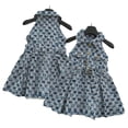 thumbnail image 1 of LYMAYTER 2-8Y Girls' Lightweight Denim Jumper - Sleeveless Plaid Skirt Summer Collar Style‌, 1 of 8