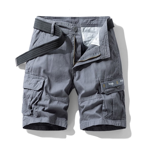 LYMAYTER 29-40 Men Cargo Shorts Summer Baggy Beach Casual Fashion for Shorts with Pocket 29-40