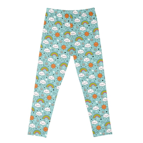 LYMAYTER 3-10 Y Girls Milk Silk Leggings for Kids Baby Printing Thin Bottoms Pantstoddler Spring Fall Stretch Trousers