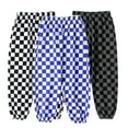 thumbnail image 1 of LYMAYTER 4-12Y Kids Toddler 100% Cotton Pants for Boys Breathable Casual Pants with Elastic Waist Plaid Cotton Pants, 1 of 10