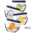 thumbnail image 1 of LYMAYTER 4PCS Boys Soft Cotton Briefs Toddler Kids Lightweight Breathable Daily Underwear M-3XL, 1 of 8