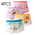 thumbnail image 1 of LYMAYTER 4PCS Girls Toddler Kids Soft Boxer Briefs Cotton Underwear Comfort Breathable Daily Panties, 1 of 8