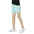 thumbnail image 1 of LYMAYTER 5-12 Years Girls Soft Shorts Teenagers Cotton Striped Shorts Summer Casual Sweat Pants for Kids, 1 of 9