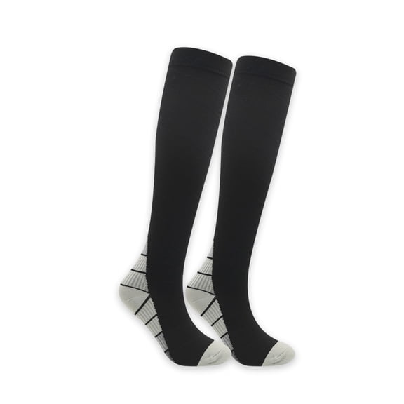 ‌LYMAYTER Athletic Compression Socks for Men Women Marathon Running Over-the-Calf Shock Prints Sports Socks‌