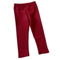 thumbnail image 1 of LYMAYTER Baby Girls Leggings Pants Toddler Elastic Waist Stretch Trousers Kids Solid Color Bottoms Pants for 6 Months-10 Years, 1 of 10