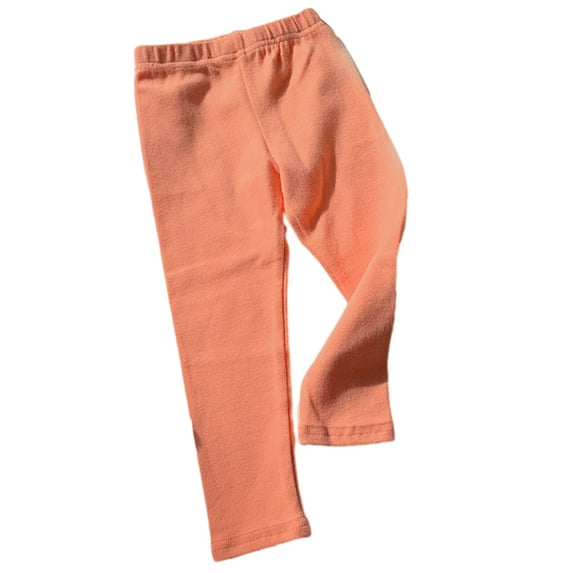 LYMAYTER Baby Girls Leggings Pants Toddler Elastic Waist Stretch Trousers Kids Solid Color Bottoms Pants for 6 Months-10 Years
