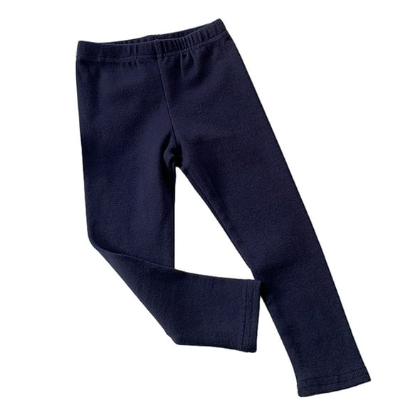 LYMAYTER Baby Girls Leggings Pants Toddler Elastic Waist Stretch Trousers Kids Solid Color Bottoms Pants for 6 Months-10 Years