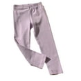 thumbnail image 1 of LYMAYTER Baby Girls Leggings Pants Toddler Elastic Waist Stretch Trousers Kids Solid Color Bottoms Pants for 6 Months-10 Years, 1 of 10