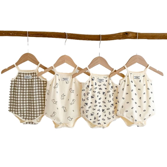 LYMAYTER Baby Girls Newborn Toddlers Sleeveless Onesies Tank Top Summer Wear 3M-24M