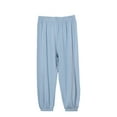 thumbnail image 1 of LYMAYTER Baby Kids Girls Boys Long Trousers Ice Silk Anti-Mosquito Lantern Pants Toddler Summer Casual Sweat Pants for 2-12 Years, 1 of 10