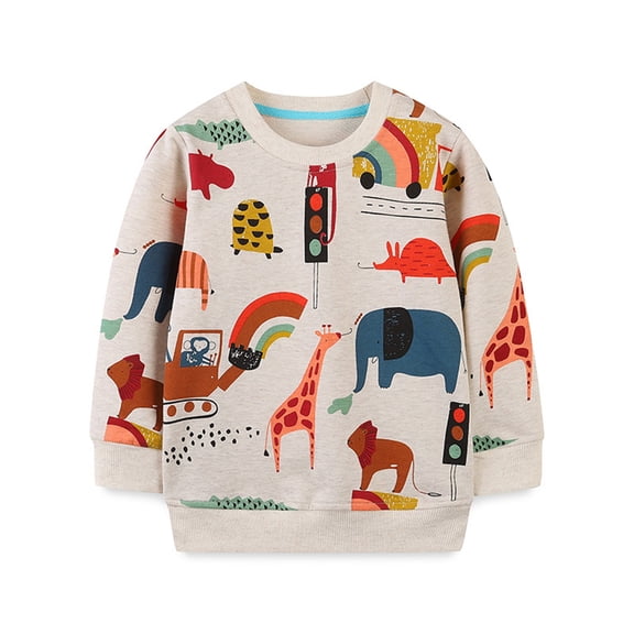 LYMAYTER Baby Long - Sleeved Tops Soft and Comfortable for Kids Boys Sweater 2-7 Years