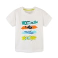 thumbnail image 1 of LYMAYTER Baby Toddler Boys Short-Sleeve T-Shirt Kids Summer 100% Organic Cotton Tees Shirt Top for 2-7 Years Old, 1 of 8