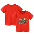 thumbnail image 1 of LYMAYTER Baby Toddler Boys Short-Sleeve T-Shirt Kids Summer 100% Organic Cotton Tees Shirt Top for 2-8 Years Old, 1 of 10