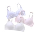 thumbnail image 1 of LYMAYTER Big Girls Bra Teens Back Closure Training Bra 9-15 Adjustable Strap Breathable Support, 1 of 8
