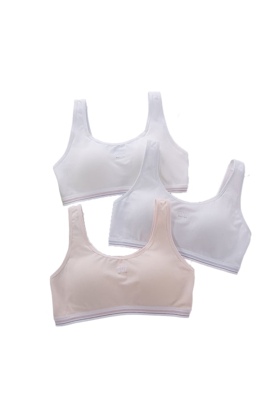 Big Girls Sports Bra 9-13 Teen Wireless Seamless Breathable Daily Wear for Training Bra 75-90A