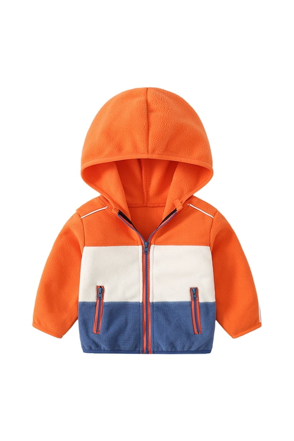 Boys Cotton Jacket for Kids Baby Hooded Rocker Outerwear Toddler Long Sleeves Coat 1-10 Years