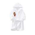 thumbnail image 1 of LYMAYTER Boys Gilrs Robes Flannel Fashion Hooded Bathrobe Cute Animal Patches Toddler Pajamas 1-12Y, 1 of 7