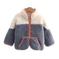 thumbnail image 1 of LYMAYTER Boys Girls Cotton Jacket for Kids Baby Winter Thickened Outerwear Toddler Fashion Long Sleeve Coat 1-5 Year, 1 of 9