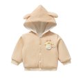 thumbnail image 1 of LYMAYTER Boys Girls Cotton Jackets Infant Baby Warm Cardigan Clothing Winter Thickened Cozy Jackets for 6 Months-4 Years, 1 of 9