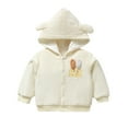 thumbnail image 1 of LYMAYTER Boys Girls Cotton Jackets Infant Baby Warm Cardigan Clothing Winter Thickened Cozy Jackets for 6 Months-4 Years, 1 of 9