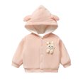 thumbnail image 1 of LYMAYTER Boys Girls Cotton Jackets Infant Baby Warm Cardigan Clothing Winter Thickened Cozy Jackets for 6 Months-4 Years, 1 of 9