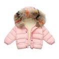thumbnail image 1 of LYMAYTER Boys Girls Cute Hoodie Jacket for Kids Baby Fall Winter Coat Toddler Fleece Outerwear for 1-8 Years, 1 of 10