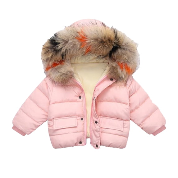 LYMAYTER Boys Girls Cute Hoodie Jacket for Kids Baby Fall Winter Coat Toddler Fleece Outerwear for 1-8 Years